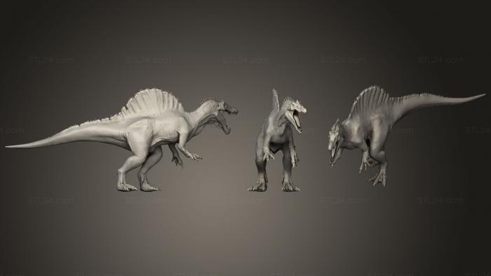Animal figurines (DINOSAUR LOWPOLY, STKJ_0878) 3D models for cnc